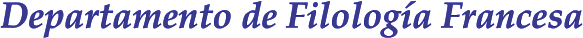 Departamento de Filología Francesa
